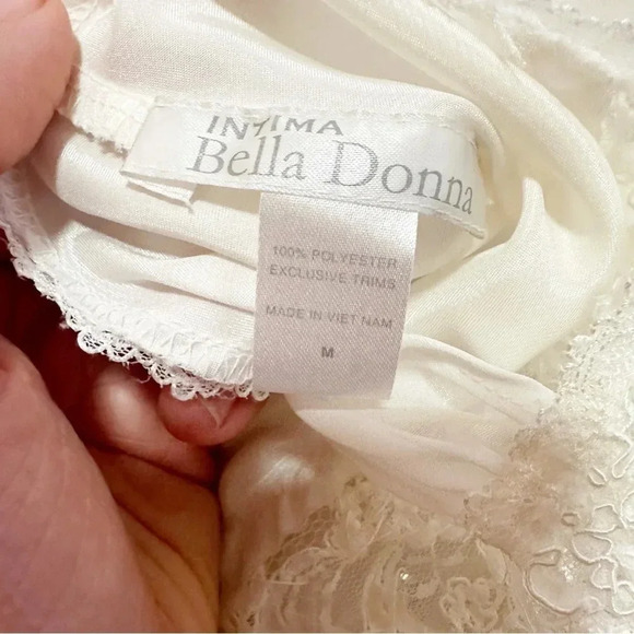 Y2K White Bridal Nightgown size Medium - Picture 6 of 8